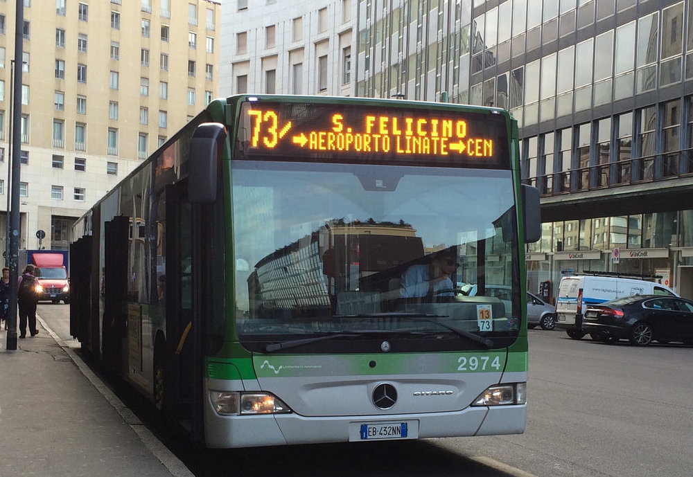 Il bus 73 a Milano